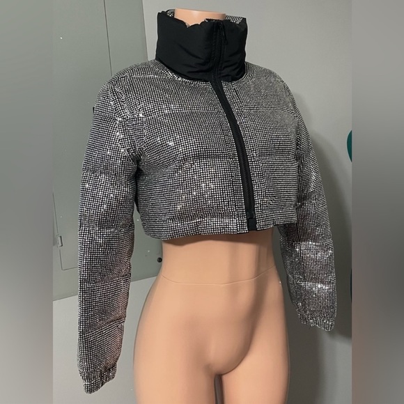 Nice Swarovski bezeled designer jacket size small - Picture 5 of 5